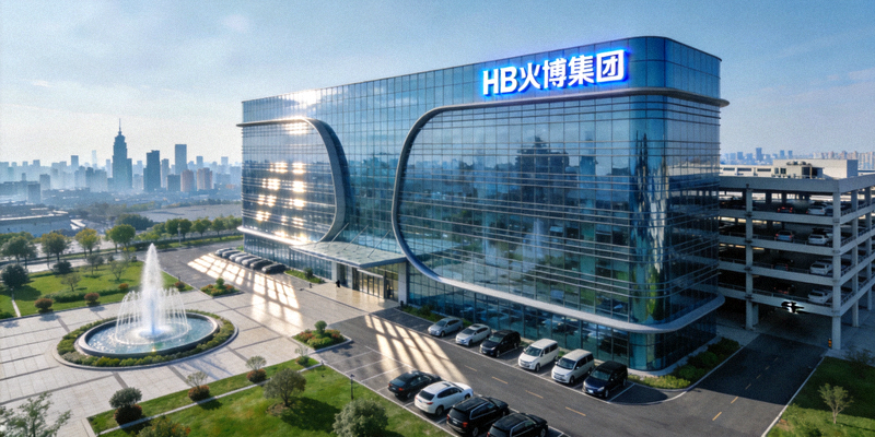 HB火博集团现代化办公大楼外观，展现公司实力与规模